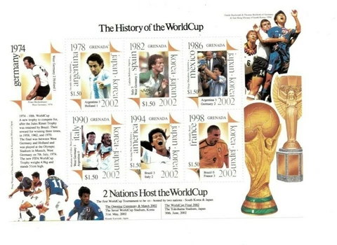 Grenada - 2001 - Soccer - World Cup - Sheet Of 6 stamps - MNH Cover