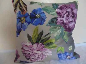 Designers Guild 100% Linen Fabric Alexandria Amethyst Cushion Cover floral D2 - Picture 1 of 5