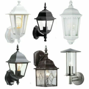 Garden Wall Lanterns Traditional Outdoor Lights with Bulb Warm White - New - Picture 1 of 5