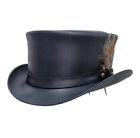 Top Hat Deadman Genuine Black Naked Cowhide Premium Leather