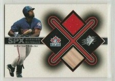 Carlos Delgado 2001 Upper Deck UD SPX Winning Materials Dual Jersey Patch Bat
