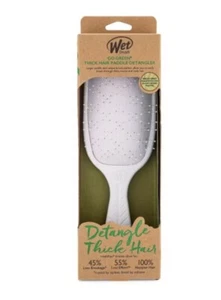 Wet Brush Go Green Thick Hair Paddle Detangler Icy Blue - Picture 1 of 6