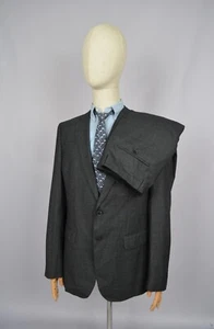 Hugo Boss Huge6/Genius5 Stretch Tailoring Wool Suit Grey Check US/UK 42L Luxury - Picture 1 of 24
