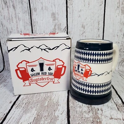Taza Salem Red Sox Beer Stein 2018 taza MiLB sorteo promoción ligas menores Foto 1 de 4