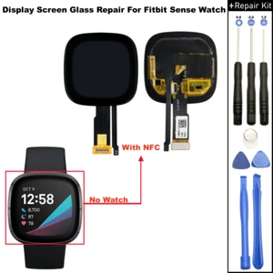 For Fitbit Sense W/NFC GPS Watch LCD Screen Display Glass Replacement Repair BN - Zdjęcie 1 z 5
