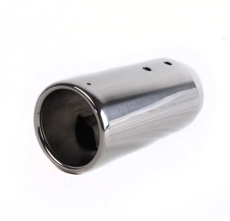 PARA 06-11 HONDA CIVIC EX LX DX ACERO INOXIDABLE CROMO ESCAPE SILENCIADOR PUNTA REDONDA Foto 1 de 4