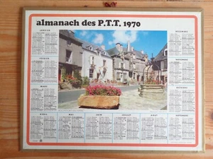 Calendar Almanac 1970 Rochefort-En-Terre Postman Vintage PTT - Picture 1 of 2