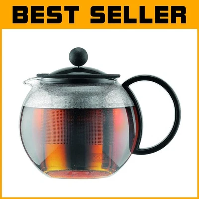 Elegante máquina de chá Assam 0,5L prensa francesa - sistema de fabricação de cerveja de aço inoxidável e vidro - Imagem 1 de 4