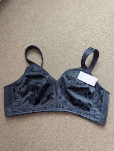 New JOATEAY Women's Minimizer Full CoverageNon-Padded Wirefree Bra 46C Black - Picture 1 of 12