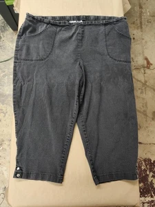 Schwarze Caprihose von Just My Size mit Gummizug, Größe 4X - Bild 1 von 12