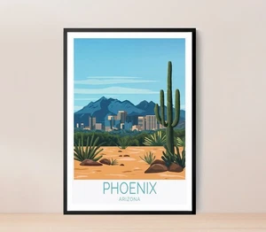 Phoenix Arizona Travel poster Choose your Size - Picture 1 of 2