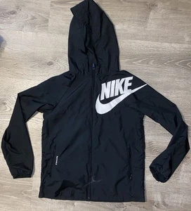 Nike Windrunner Packable Junior Hoodie Jacket Size Large Black CA#05553 - Picture 1 of 9