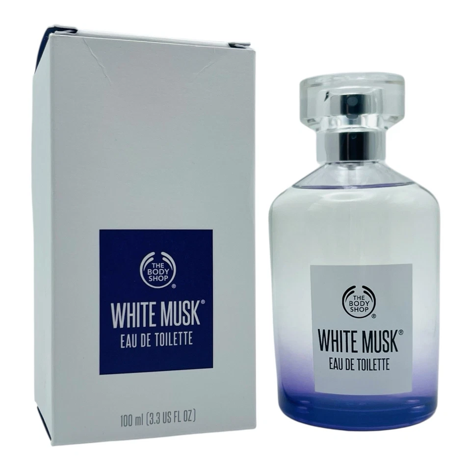 White Musk By The Body Shop Eau De Toilette  Spray 100ml / 3.4 oz Opened Box - Imagem 1 de 4