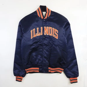 Chaqueta De Colección Illinois Fighting Illini Starter Satén Talla Grande Años 80 90 NCAA - Imagen 1 de 5