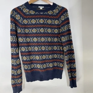 Crewcuts Nordic Fair Isle Pullover Sweater Boys Size 14 Cotton Blend - Picture 1 of 8
