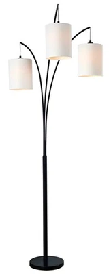 32849BL Leah Arc Floor Lamp, 60W, Black - Image 1 of 4
