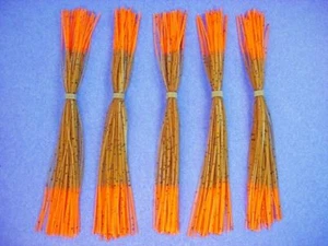 5 silicone Skirt, Pumpkin/Orange Tip #5-217 Fishing Lures Spinnerbait Buzz Bait - Picture 1 of 1