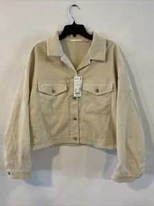 Uniqlo Womens Off White Corduroy Jacket Size XL - Picture 1 of 7