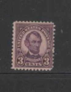 #555 1922 3 CENT ABRAHAM LINCOLN MINT F-VF NH O.G a - Picture 1 of 1