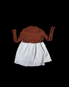 Girls Brown & White Dress Size S (4) - Picture 1 of 1