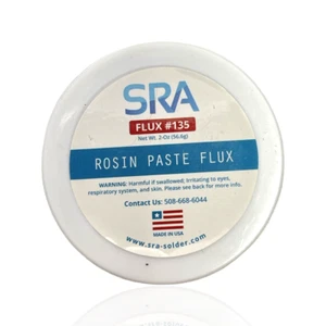 SRA Soldering Products Rosin Paste Flux #135 In A 2 oz Jar NEW FREE SHIPPING - Picture 1 of 1