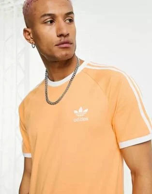 NOVA CAMISETA MASCULINA ADIDAS ORIGINALS 3 LISTRAS CALIFORNIA TREFOIL ~ GG ~ GN3498 - Imagem 1 de 4