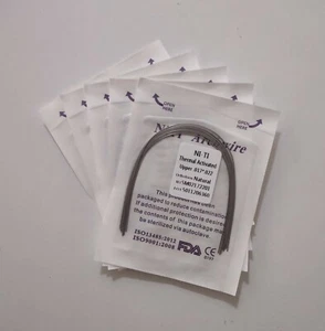 5 Packs Dental Thermal Activated Niti Arch Wires Orthodontic Rectangular Nature - Picture 1 of 11