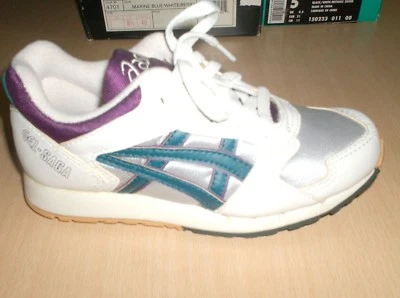 sapatos vintage Asics Gel Saga Jr. colecionadores apenas 2 EUA novo 1980 - Imagem 1 de 4