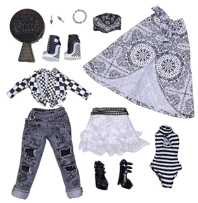 LOL OMG Skatepark QT Spicy Babe Lonestar Muñeca Conjunto Ropa Zapatos Lote Foto 1 de 4