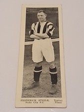 Topical Times Football Card Frederick Steele, Stoke City (D39)