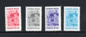 R6055 Costa Rica 1982 Poststeuer 4 V. Neuwertig - Bild 1 von 1