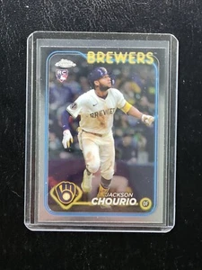 2024 Topps Chrome Update #USC18 Jackson Chourio RC Brewers - Picture 1 of 2