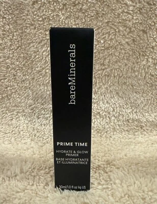 Bare Minerals Prime Time Hydrate and Glow Face Primer 1 oz Makeup Primer BNIB - Image 1 of 2