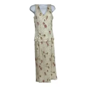 Dress Barn Women''s Tank Sleeveless Floral Print Maxi Dress Size 8 - Picture 1 of 7