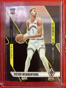 2023-24 Panini Phoenix - Fade to Black Insert #11 Victor Wembanyama Rookie (RC) - Picture 1 of 2
