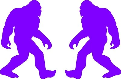 1 par de calcomanías de vinilo Bigfoot Sasquatch izquierda y derecha varios colores y tamaños Foto 1 de 4