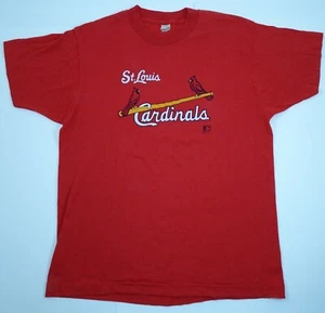 T-shirt vintage 1989 St Louis Cardinals Screen Stars grande made in USA punto singolo - Foto 1 di 8