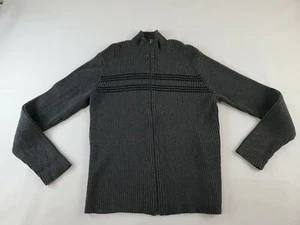 VTG 90's Polo Jeans Co Ralph Lauren Full Zip Sweater Jacket Youth Size XL Gray - Picture 1 of 8
