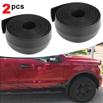 Уширители передних + задних крыльев автомобиля защита из ПВХ черный гибкий комплект кузова для Ford F-150 - Изображение 1 из 4