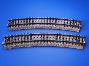 Märklin H0 - 5206 - 2x Kurvenschienen R2 5/6 - M-Gleis / LN - Bild 1 von 2