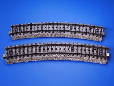 MARKLIN H0 - 5206 - 2x CURVE RAILS R2 5/6 - M Track / LN - Image 1 of 2
