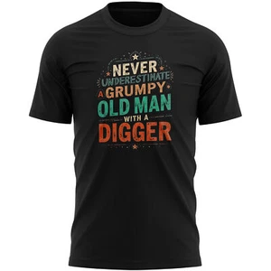Divertida Camiseta Excavadora Regalo de Cumpleaños Para Excavadora Conductor Papá Él Abuelo Marido - Imagen 1 de 12