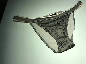 La Perla Studio Bikini Panty Pink Beige Black Large Italian Designer NWT - Picture 1 of 7