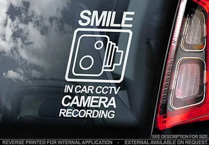 'Voiture Camera Enregistrement' - Fenêtre Autocollant - CCTV Sécurité Signe Van - Picture 1 of 1