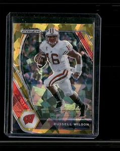 2021 Panini Prizm Draft Picks Collegiate Gold Ice #8 Russell Wilson - Picture 1 of 2