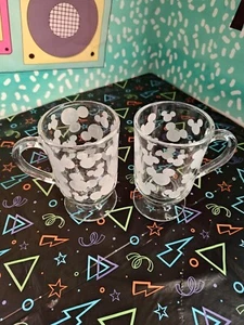 Disney, Frosted Mickey Mouse Icon Irish Coffee Glass, 5" - Picture 1 of 5