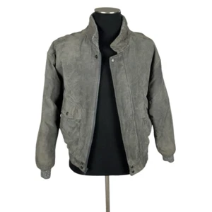 Members Only Vintage Suede Leather Bomber - Men’s 40 - Picture 1 of 7