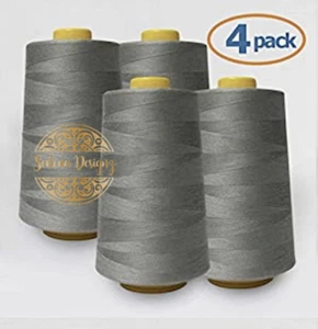 4 PACK of 6000 Yard each Spools Sewing Thread All Purpose 100% Polyester - Picture 1 of 33