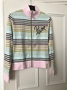   LADIES AND GIRLS COLORFUL STRIPED  ZIP  SWEATSHIRT SIZE 12  NO:31 - Picture 1 of 12