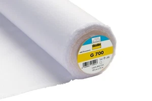 Interfaz/interlinado de hierro de algodón blanco G700 mediano 90 cm de ancho - Imagen 1 de 1